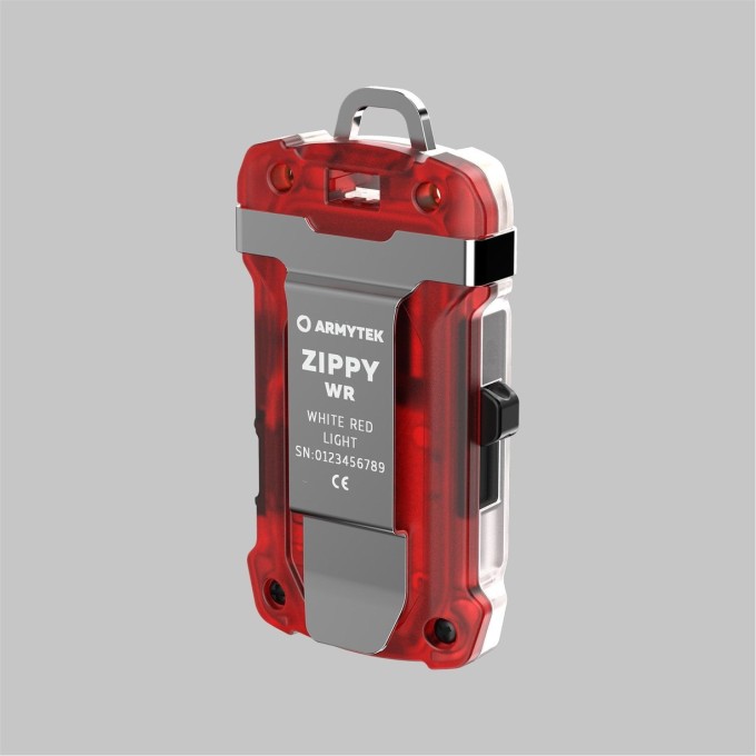 Фонарь-брелок ARMYTEK ZIPPY WR USB-C Красный F11001R